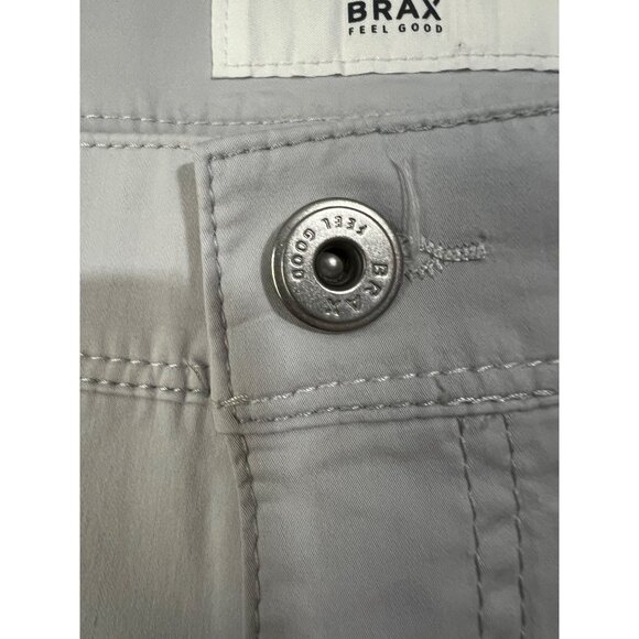 Brax Feel Good Light Gray Casual Pants Size 38/34 - Picture 3 of 12